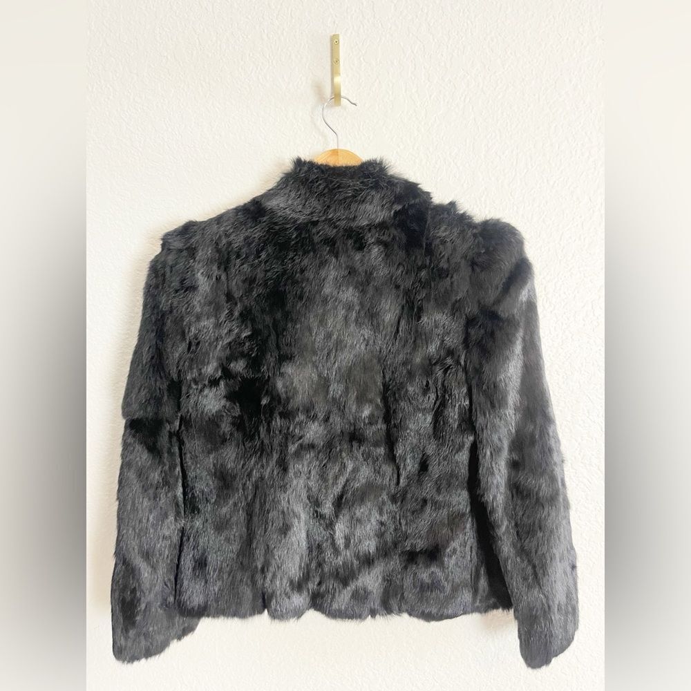 Vintage Black Fur Jacket - Picture 2 of 7
